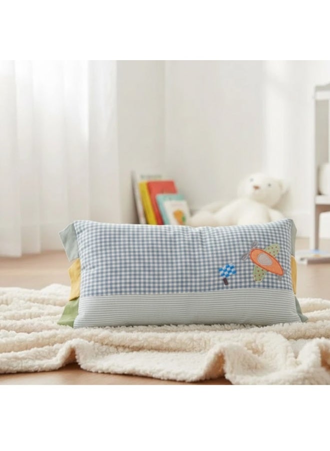 VELMORE Toddler Baby Pillow – Soft 100% Cotton Cover with Poly-Fiber Filling, Ideal Travel Pillow for Kids, Perfect for Sleeping, Bedding & Floor Use (26.67 × 45.72 cm), Available in Elegant Colors - Image 3